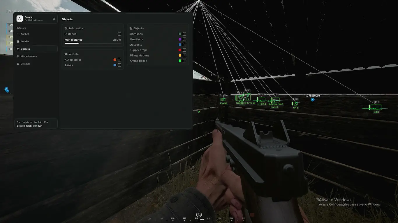 Screenshot 22 do cheat Hell Let Loose Arcane para Hell Let Loose